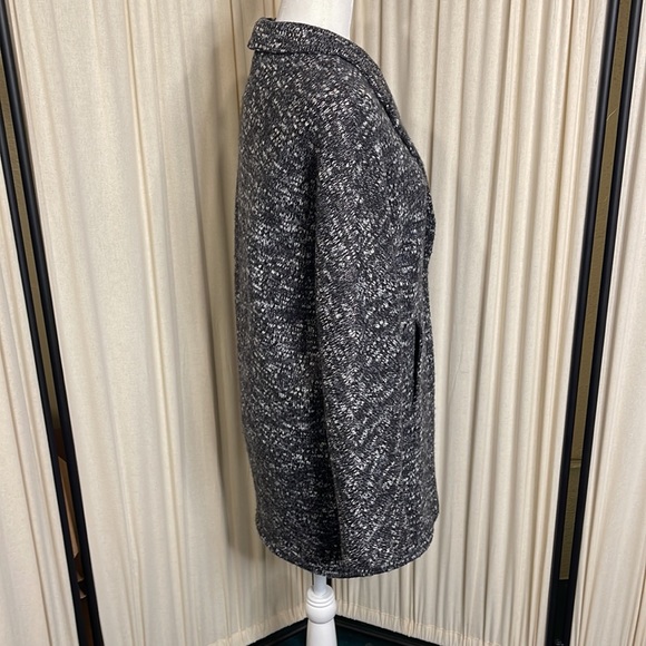 MASON JULES GRAY PEACOAT SIZE MEDIUM PART WOOL - Picture 8 of 13